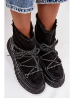 Dámské sněhule s šněrováním Černé Isalisse Dámské sněhule s šněrováním Černé Isalisse