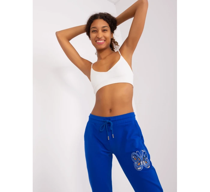 Spodnie dresowe RV DR model 19381426 kobaltowy - FPrice Spodnie dresowe RV DR model 19381426 kobaltowy - FPrice