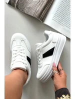 Dámske tenisky na platforme Elvessia - biele Dámske tenisky na platforme Elvessia - biele