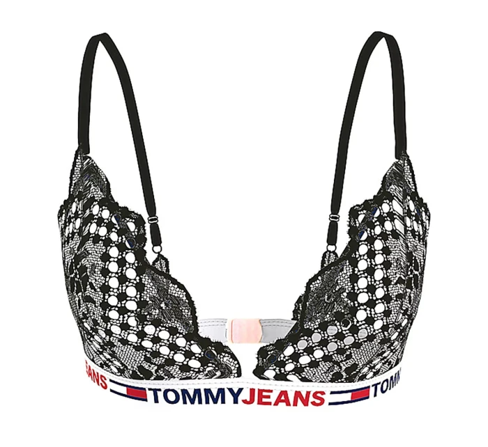 Dámska čipkovaná podprsenka Undersized Jeans UW0UW03829-BDS - Tommy Hilfiger