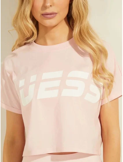 Dámske tričko O1GA03K8HM0 - G65I pink - Guess Dámske tričko O1GA03K8HM0 - G65I pink - Guess