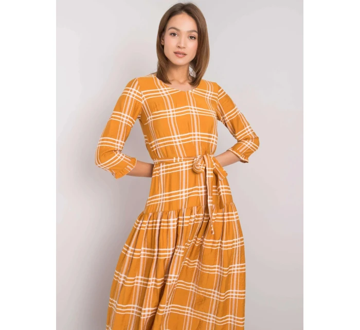 Dámské šaty model 18909747 tmavě žlutá Lakerta - FPrice
