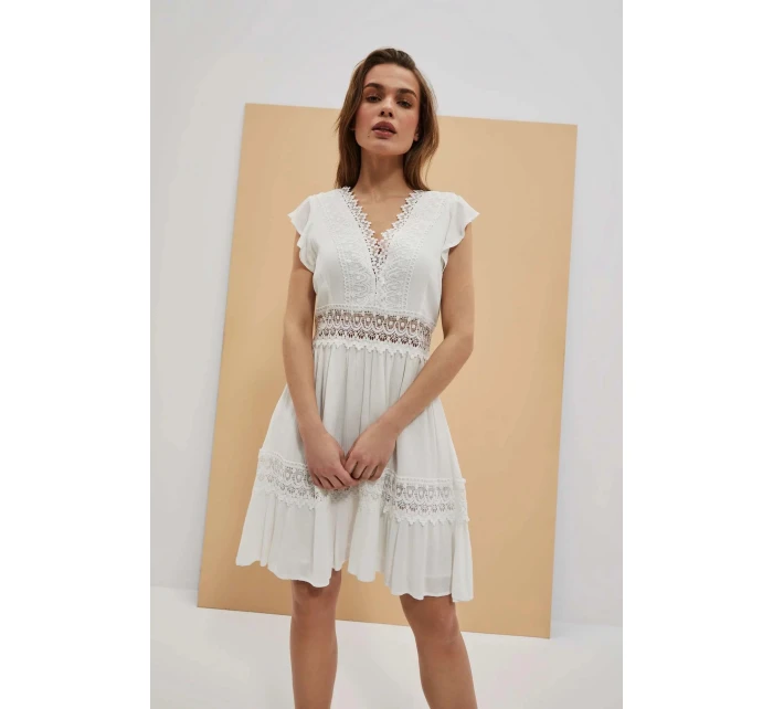 Dámske šaty L-SU-4045 biele - Moodo