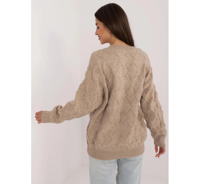 Dámsky sveter AT SW 2361.61 Beige - FPrice Dámsky sveter AT SW 2361.61 Beige - FPrice