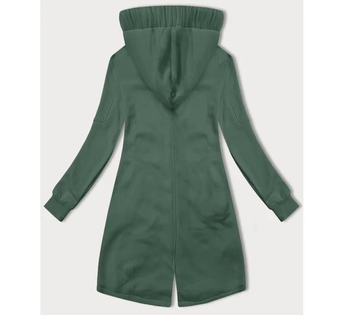 dlouhá dámská rozepínací mikina s kapucí model 20829945 - LHD