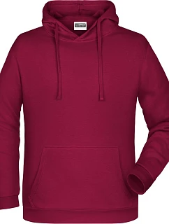 JN 796 Pánská mikina s kapucí model 22437704 wine - Daiber