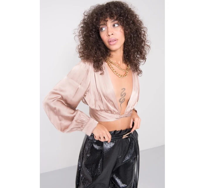 Bluzka model 18804242 beżowy - FPrice Bluzka model 18804242 beżowy - FPrice