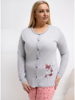 Piżama DU PI FP model 21870796 szary - FPrice Piżama DU PI FP model 21870796 szary - FPrice