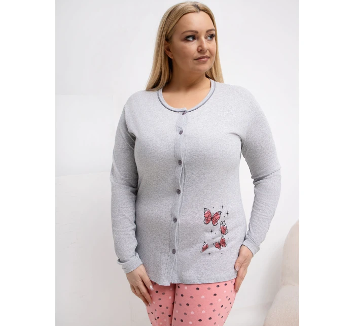 Piżama DU PI FP model 21870796 szary - FPrice Piżama DU PI FP model 21870796 szary - FPrice