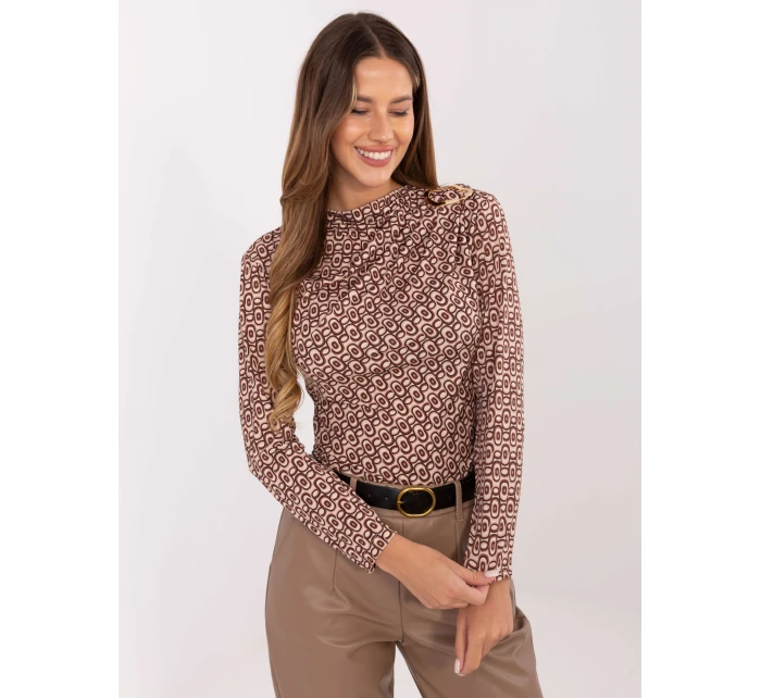 Bluzka IT BZ model 21441176 ciemny bezowy - FPrice