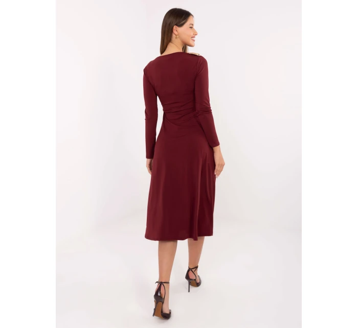Sukienka IT SK model 21768598 bordowy - FPrice