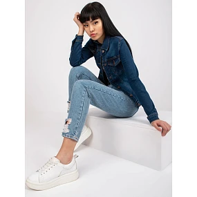 Dámska bunda RO KR CKT 4007 tmavo modrá Dámska bunda RO KR CKT 4007 tmavo modrá