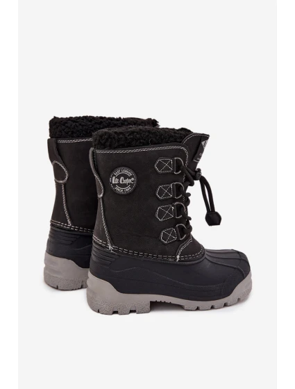 Chlapčenské snežnice Lee Cooper - čierne Chlapčenské snežnice Lee Cooper - čierne