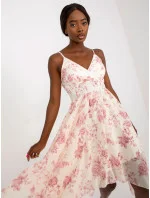 Dámské šaty SK model 18570756 světle béžové - FPrice