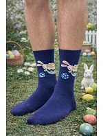 Pánske veľkonočné ponožky 136 tmavomodré - Steven Pánske veľkonočné ponožky 136 tmavomodré - Steven