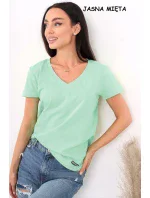 Dámská halenka s krátkým rukávem Dámská halenka s krátkým rukávem