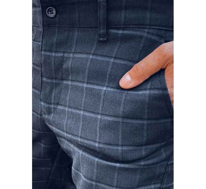 Pánske tmavomodré nohavice FashionStreet UX4391