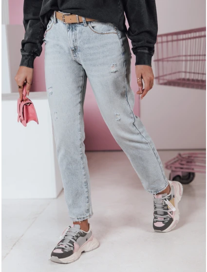 Dámske rovné džínsové nohavice s opaskom BLUEDEN FashionStreet UY2359 Dámske rovné džínsové nohavice s opaskom BLUEDEN FashionStreet UY2359