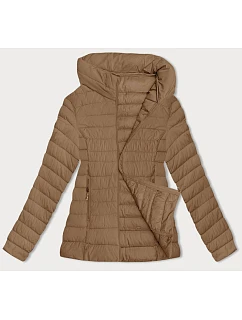 Dámska prechodná prešívaná bunda camel (16M9109-84)