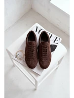Tenisky z prírodného semišu Big Star TT274226 Chocolate Tenisky z prírodného semišu Big Star TT274226 Chocolate