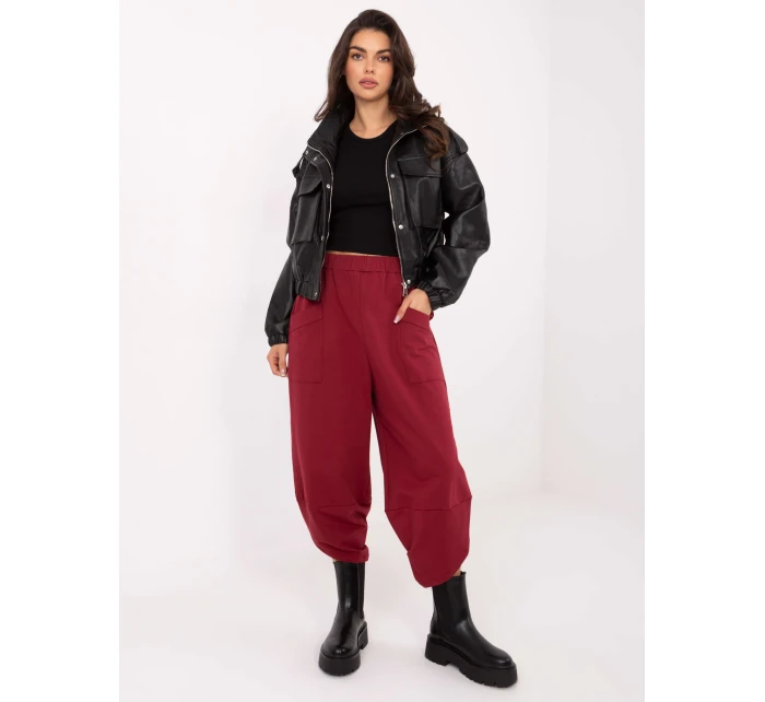 Spodnie dresowe RV DR model 21722819 bordowy - FPrice