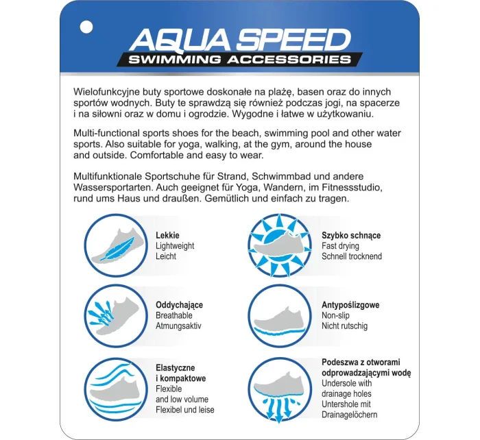 Plavecká obuv Agama tm. modrá-čierna - AQUA SPEED Plavecká obuv Agama tm. modrá-čierna - AQUA SPEED