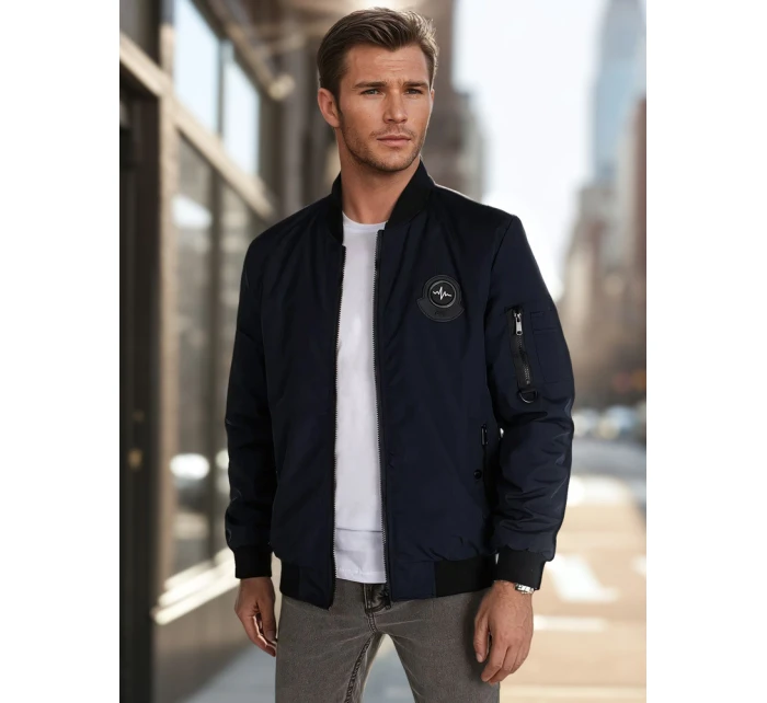 Pánská přechodná bunda bomber modrá Dstreet model 21986355 - FashionStreet