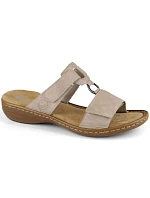 Pohodlné žabky W model 22050680 beige - Rieker