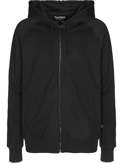 Pure Waste HJUB Unisex mikina s kapucňou 74.HJUB čierna Pure Waste HJUB Unisex mikina s kapucňou 74.HJUB čierna
