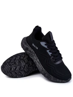 Lekkie Męskie Buty Sportowe Big Star KK174018 Czarne