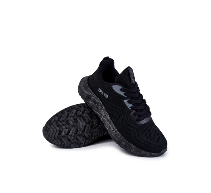 Lekkie Męskie Buty Sportowe Big Star KK174018 Czarne
