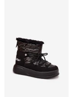 Dámské zimní boty na platformě Lee Cooper LCJ 25 03 3814 Černé