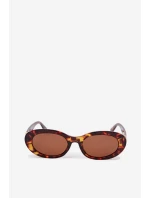 Dámské sluneční brýle s perlami Hnědé
