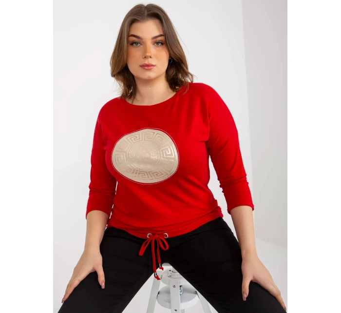 Dámska blúzka RV BZ 8454.20P červená - FPrice