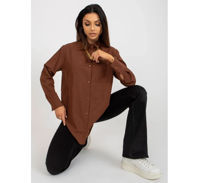 Košeľa ku KS 7183.81P hnedá