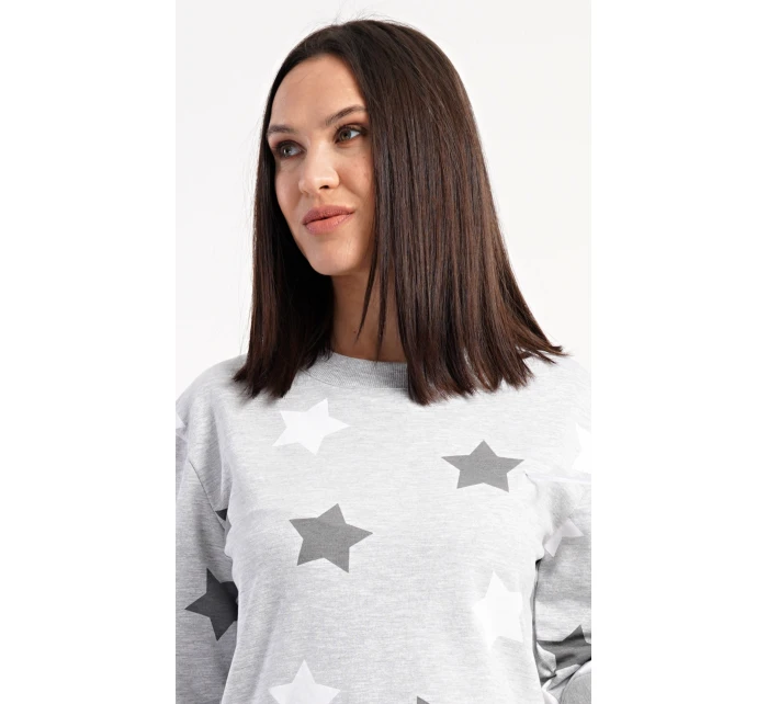 Dámske šaty s dlhým rukávom a hviezdami