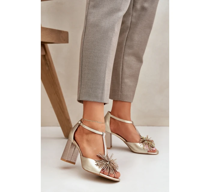 Sandále na podpätku model 212584 Krok vo veľkom štýle