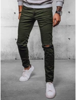 Pánské džínové kalhoty zelené model 21972099 - Dstreet Pánské džínové kalhoty zelené model 21972099 - Dstreet