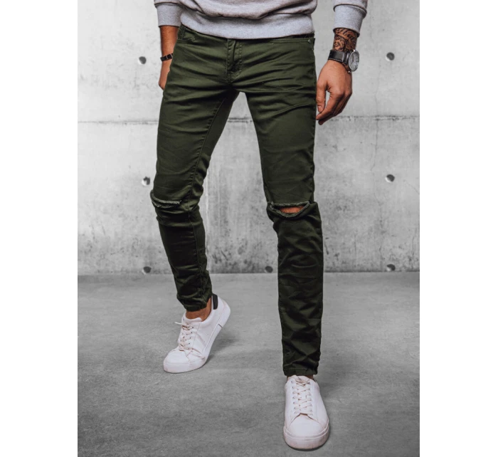 Pánské džínové kalhoty zelené model 21972099 - Dstreet Pánské džínové kalhoty zelené model 21972099 - Dstreet