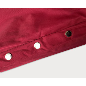 Červená dámska bunda parka s kožušinou (5M3180-270)