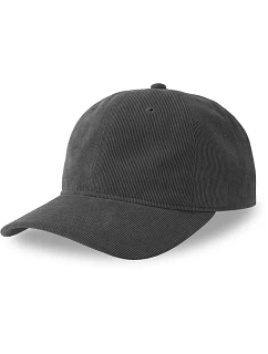6 panelová manšestrová kšiltovka dark grey model 22478953 - Atlantis Headwear