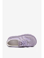 Semišové tenisky na platformě GOE TT2N4054 fialové