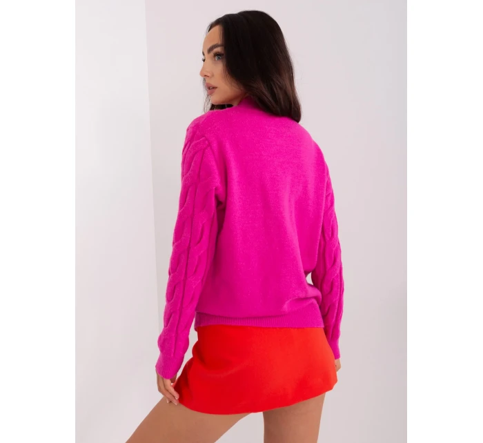 Sweter AT SW model 18959375 fuksjowy - FPrice