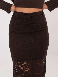 Spódnica MI SD model 21782443 ciemny brązowy - FPrice