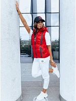 Dámská prošívaná vesta model 22045077 červená - FashionStreet