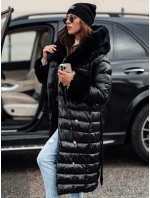 Dámsky prešívaný zimný kabát HORIZON black FashionStreet TY4749 Dámsky prešívaný zimný kabát HORIZON black FashionStreet TY4749