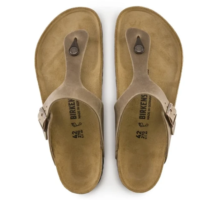 Dámské žabky Gizeh Leather Brown dámské model 20701410 - Birkenstock Dámské žabky Gizeh Leather Brown dámské model 20701410 - Birkenstock