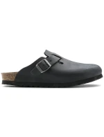 žabky Boston Black leather model 21350988 - Birkenstock
