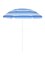 BALKÓNOVÝ PLÁŽOVÝ SLNEČNÍK 180CM MODRÁ LÍNIA 1048819
