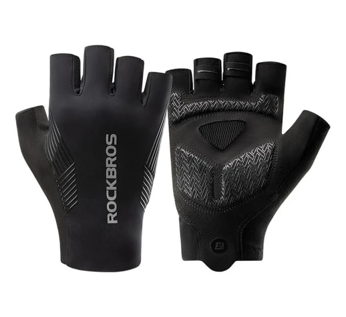 Cyklistické rukavice Rockbros čierne veľkosť L